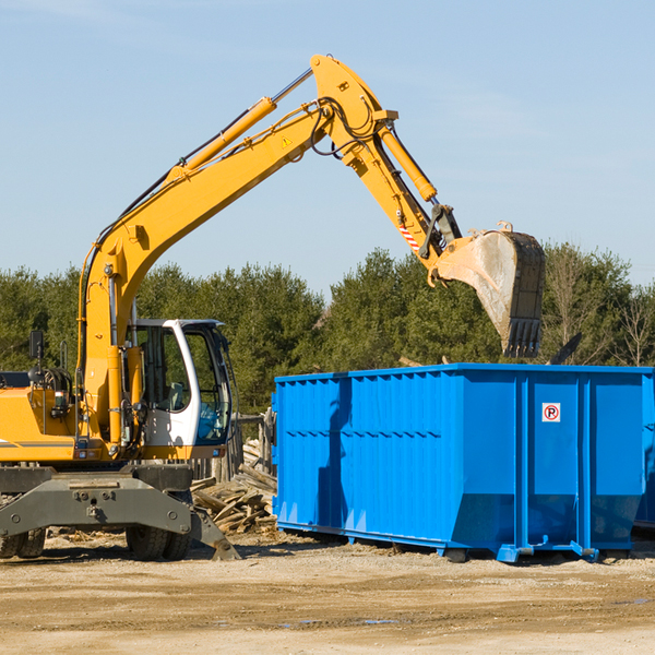 what size residential dumpster rentals are available in Cheswick